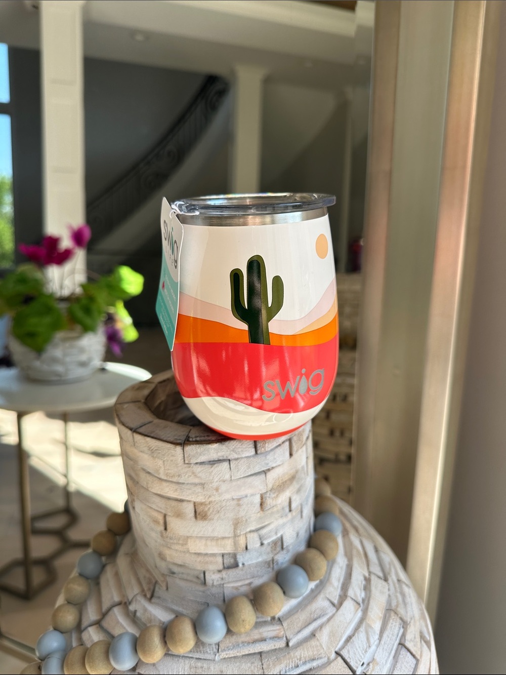 Swig Red Cactus Insulated Stemless Tumbler